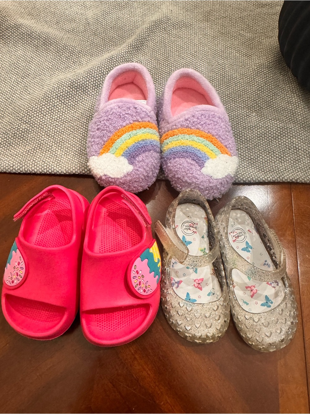 Wonder Nation Toddler Girls Shoe Bundle – 3 Pairs size 5 toddler